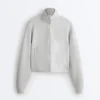 Jacke aus meliertem Piqué Jacke aus meliertem Piqué