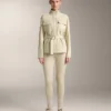 Jacke in Neopren-Optik mit Gürtel Jacke in Neopren-Optik mit Gürtel