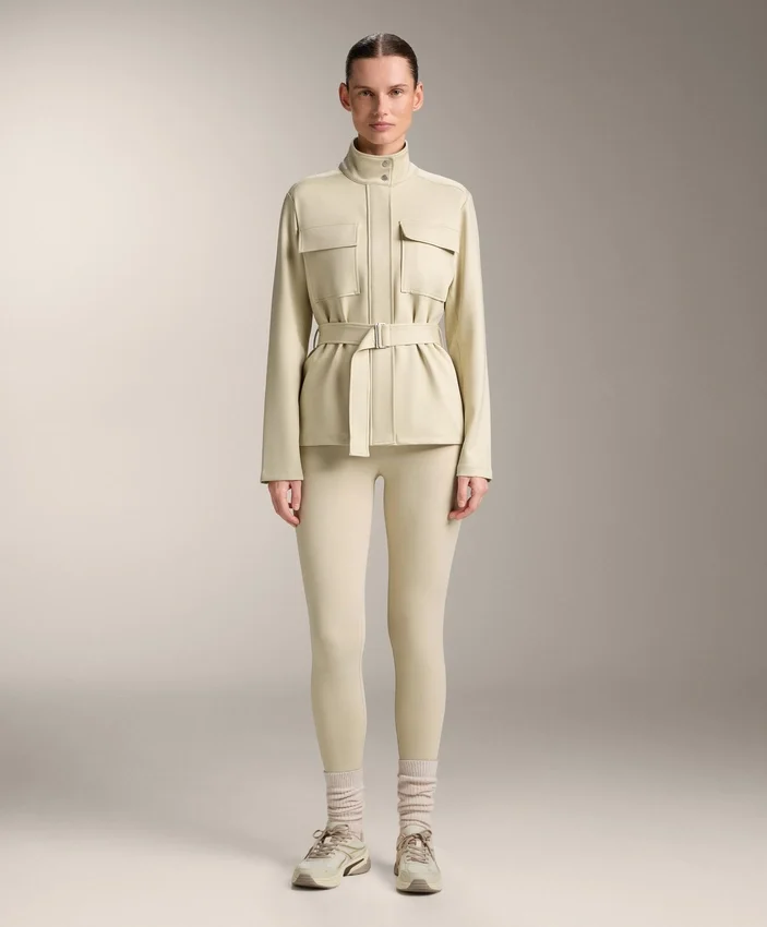 Jacke in Neopren-Optik mit Gürtel Jacke in Neopren-Optik mit Gürtel