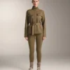 Jacke in Neopren-Optik mit Gürtel Jacke in Neopren-Optik mit Gürtel