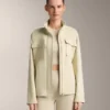 Jacke in Neopren-Optik mit Gürtel Jacke in Neopren-Optik mit Gürtel