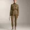 Jacke in Neopren-Optik mit Gürtel Jacke in Neopren-Optik mit Gürtel