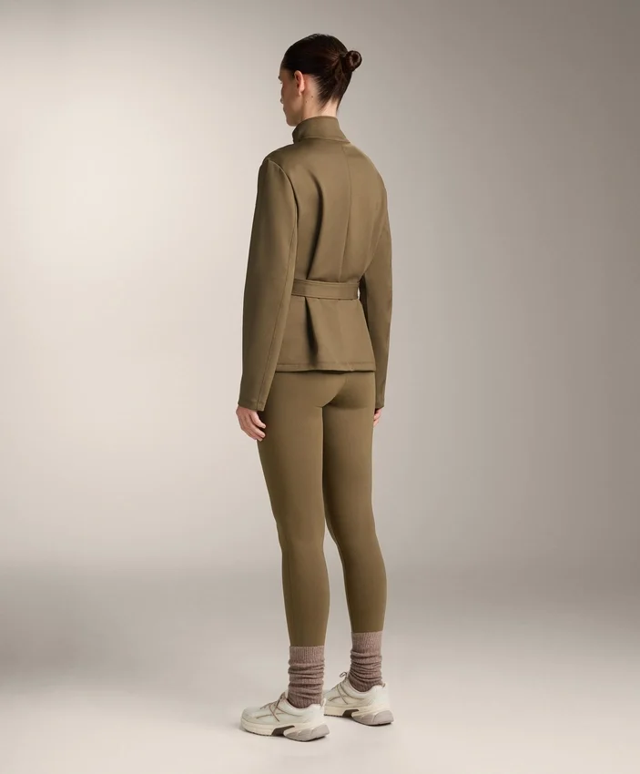 Jacke in Neopren-Optik mit Gürtel Jacke in Neopren-Optik mit Gürtel