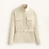 Jacke in Neopren-Optik mit Gürtel Jacke in Neopren-Optik mit Gürtel