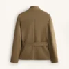 Jacke in Neopren-Optik mit Gürtel Jacke in Neopren-Optik mit Gürtel