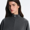 Jacke mit asymmetrischem Streifen und Modal Jacke mit asymmetrischem Streifen und Modal