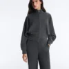 Jacke mit asymmetrischem Streifen und Modal Jacke mit asymmetrischem Streifen und Modal