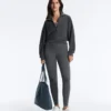 Jacke mit asymmetrischem Streifen und Modal Jacke mit asymmetrischem Streifen und Modal