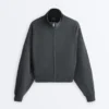 Jacke mit asymmetrischem Streifen und Modal Jacke mit asymmetrischem Streifen und Modal
