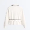 Jacke mit Paspeln aus Soft Touch-Modal