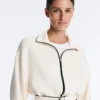 Jacke mit Paspeln aus Soft Touch-Modal