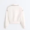Jacke mit Paspeln im Neopren-Look Jacke mit Paspeln im Neopren-Look