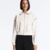 Jacke mit Paspeln im Neopren-Look Jacke mit Paspeln im Neopren-Look