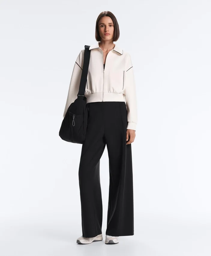 Jacke mit Paspeln im Neopren-Look Jacke mit Paspeln im Neopren-Look