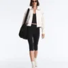Jacke mit Paspeln im Neopren-Look Jacke mit Paspeln im Neopren-Look