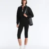Jacke mit Paspeln im Neopren-Look