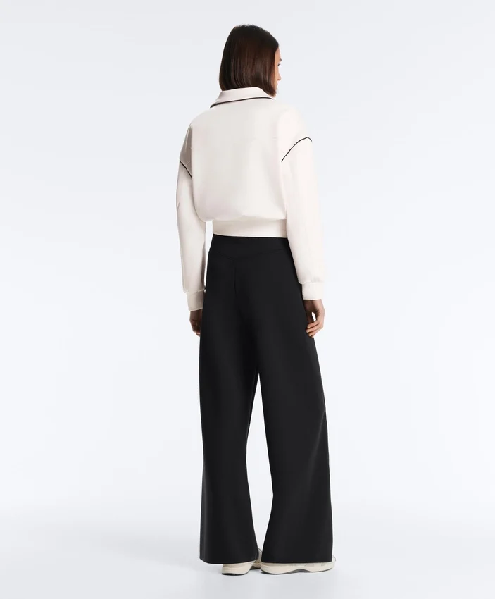 Jacke mit Paspeln im Neopren-Look Jacke mit Paspeln im Neopren-Look