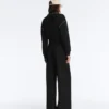Jacke mit Paspeln im Neopren-Look