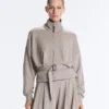 Jacke mit Soft Touch-Korsettgürtel und Modal