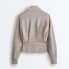 Jacke mit Soft Touch-Korsettgürtel und Modal