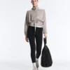 Jacke mit Soft Touch-Korsettgürtel und Modal