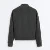Jacke mit Stehkragen aus Baumwollmisch-Fleece Jacke mit Stehkragen aus Baumwollmisch-Fleece