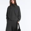 Jacke mit Stehkragen aus Baumwollmisch-Fleece Jacke mit Stehkragen aus Baumwollmisch-Fleece