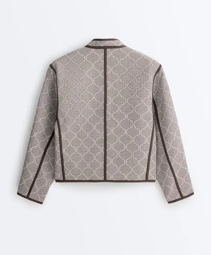 Jacke mit Stehkragen und Kontrast Jacke mit Stehkragen und Kontrast