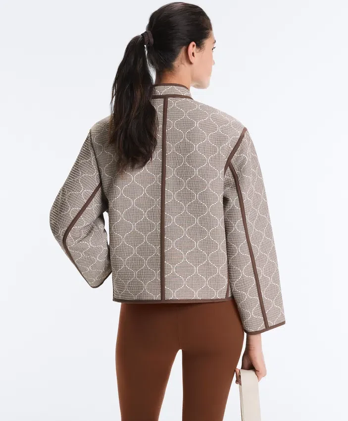 Jacke mit Stehkragen und Kontrast Jacke mit Stehkragen und Kontrast