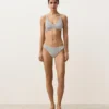 Jacquard-Halter-Bikinioberteil mit Polka-Dots Jacquard-Halter-Bikinioberteil mit Polka-Dots