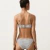 Jacquard-Halter-Bikinioberteil mit Polka-Dots Jacquard-Halter-Bikinioberteil mit Polka-Dots