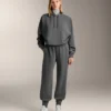 Jogginghose aus gebürstetem Melange-Modal Jogginghose aus gebürstetem Melange-Modal