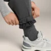 Jogginghose aus gebürstetem Melange-Modal Jogginghose aus gebürstetem Melange-Modal