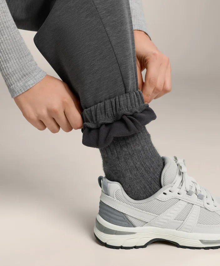 Jogginghose aus gebürstetem Melange-Modal Jogginghose aus gebürstetem Melange-Modal