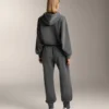 Jogginghose aus gebürstetem Melange-Modal Jogginghose aus gebürstetem Melange-Modal