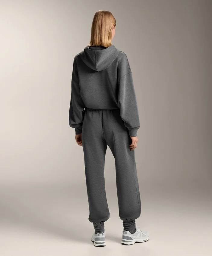 Jogginghose aus gebürstetem Melange-Modal Jogginghose aus gebürstetem Melange-Modal