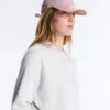 Kappe im Washed-Look aus 100 % Baumwolle mit Bindeband Kappe im Washed-Look aus 100 % Baumwolle mit Bindeband