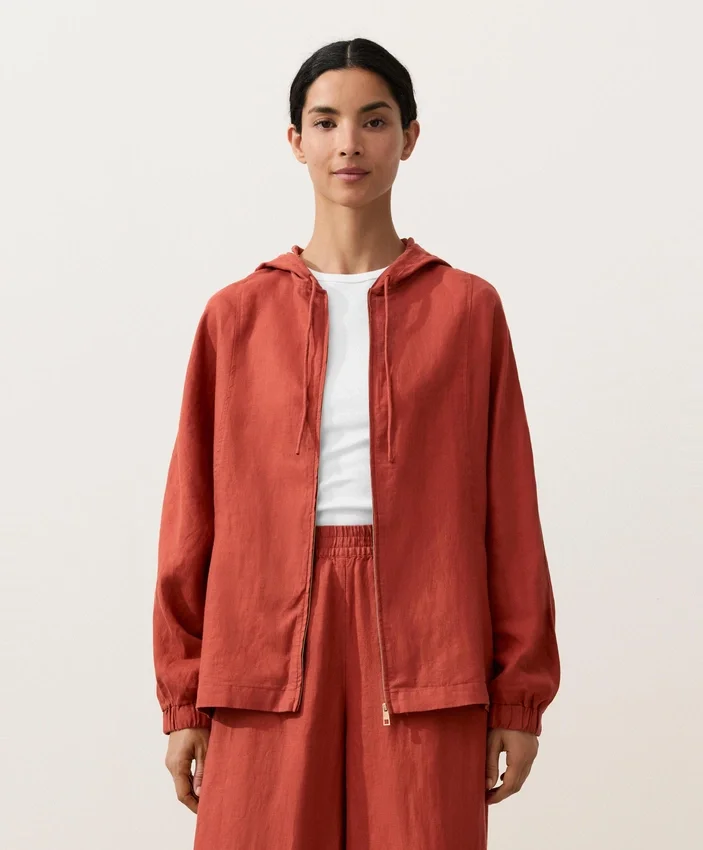 Kapuzenjacke aus 100 % Leinen Kapuzenjacke aus 100 % Leinen