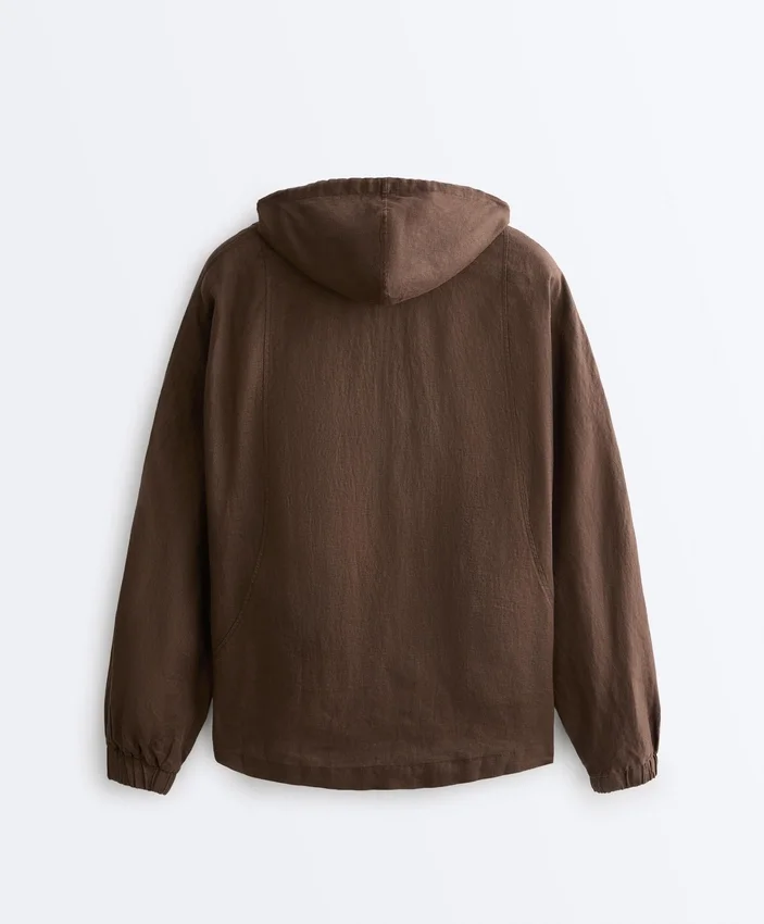 Kapuzenjacke aus 100 % Leinen Kapuzenjacke aus 100 % Leinen