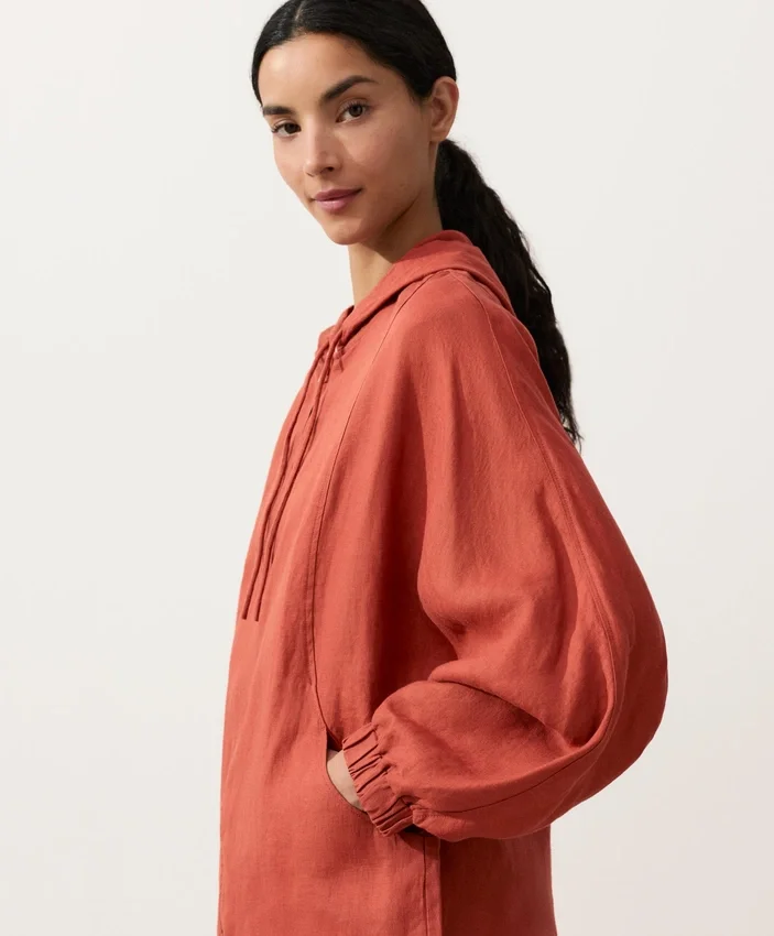 Kapuzenjacke aus 100 % Leinen Kapuzenjacke aus 100 % Leinen