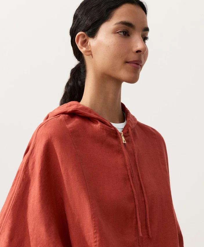 Kapuzenjacke aus 100 % Leinen Kapuzenjacke aus 100 % Leinen
