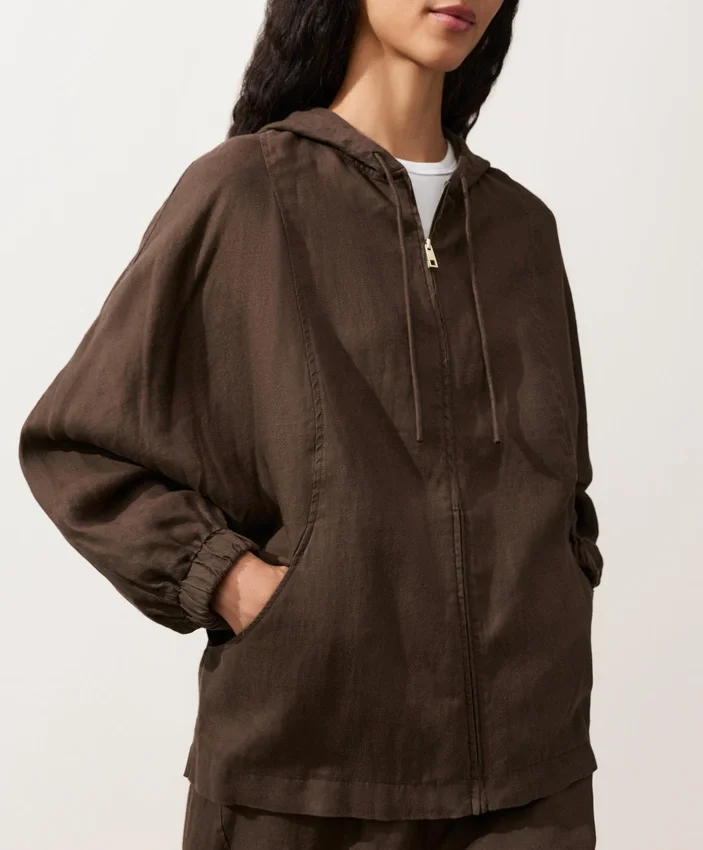 Kapuzenjacke aus 100 % Leinen Kapuzenjacke aus 100 % Leinen