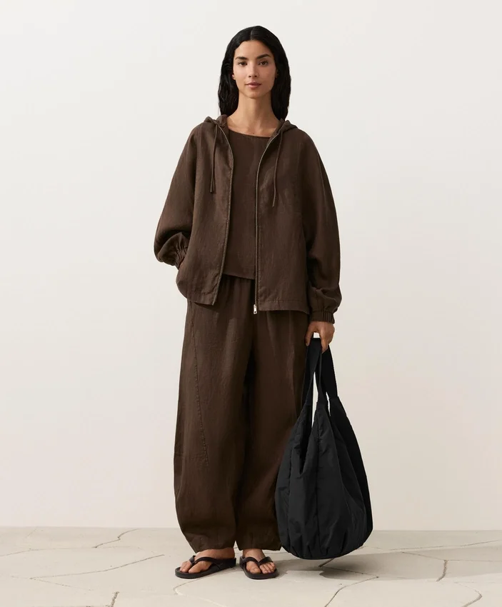 Kapuzenjacke aus 100 % Leinen Kapuzenjacke aus 100 % Leinen