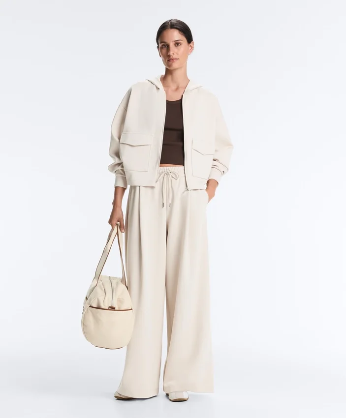 Kapuzenjacke aus Piqué-Baumwolle Kapuzenjacke aus Piqué-Baumwolle