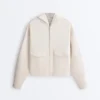 Kapuzenjacke aus Piqué-Baumwolle Kapuzenjacke aus Piqué-Baumwolle