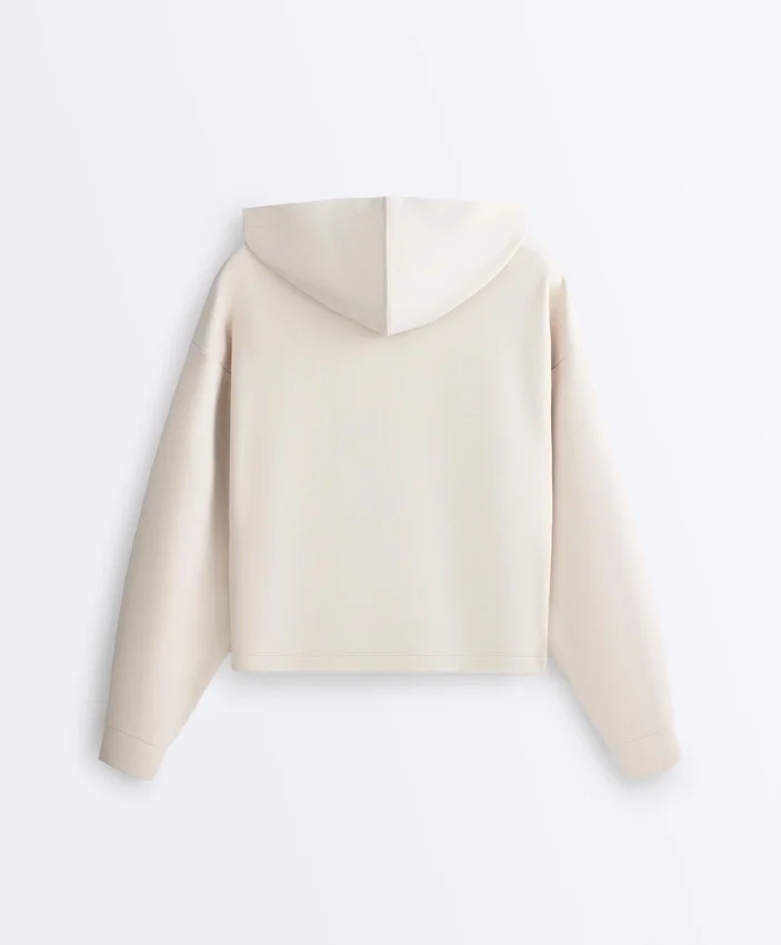 Kapuzenjacke aus Piqué-Baumwolle Kapuzenjacke aus Piqué-Baumwolle