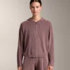 Kapuzenjacke aus Rippstrick Kapuzenjacke aus Rippstrick