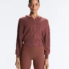 Kapuzenjacke aus Rippstrick Kapuzenjacke aus Rippstrick