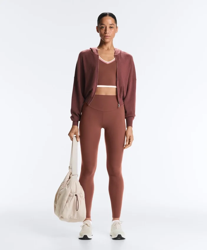 Kapuzenjacke aus Rippstrick Kapuzenjacke aus Rippstrick