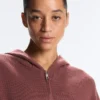Kapuzenjacke aus Rippstrick Kapuzenjacke aus Rippstrick